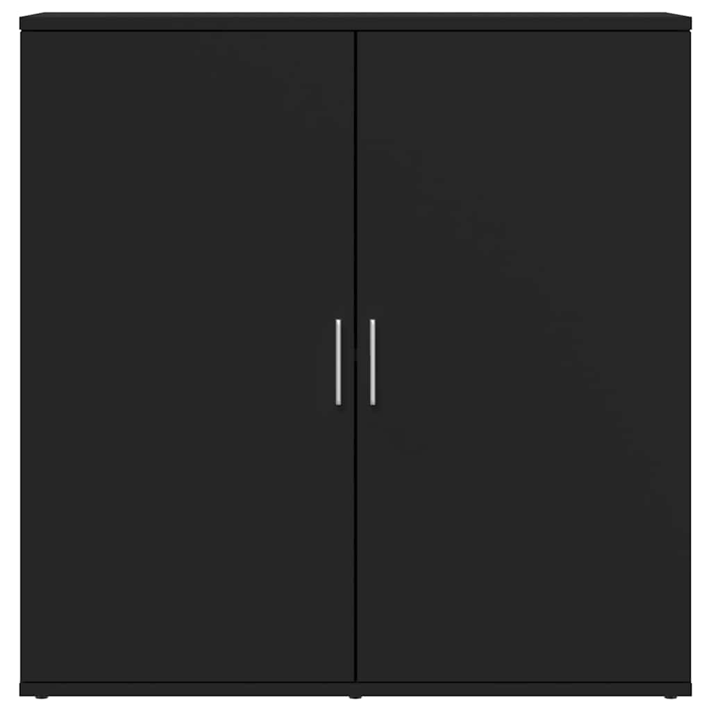 Sideboard Schwarz 79x38x80 cm Holzwerkstoff